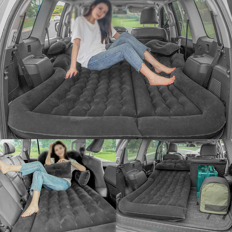 Oversea Car Air Mattress Vehicle Inflatable Thickened Travel Bed Sleeping Pad Camping Accessory accesorios automovil