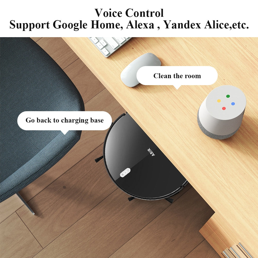 ABIR G20S Robot Mop,Map Memory,6000Pa Suction,Remote Upgrade, Electric Wet Mop,WIFI APP Smart Floor Washing for Home