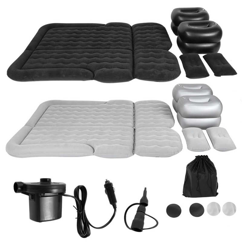Oversea Car Air Mattress Vehicle Inflatable Thickened Travel Bed Sleeping Pad Camping Accessory accesorios automovil