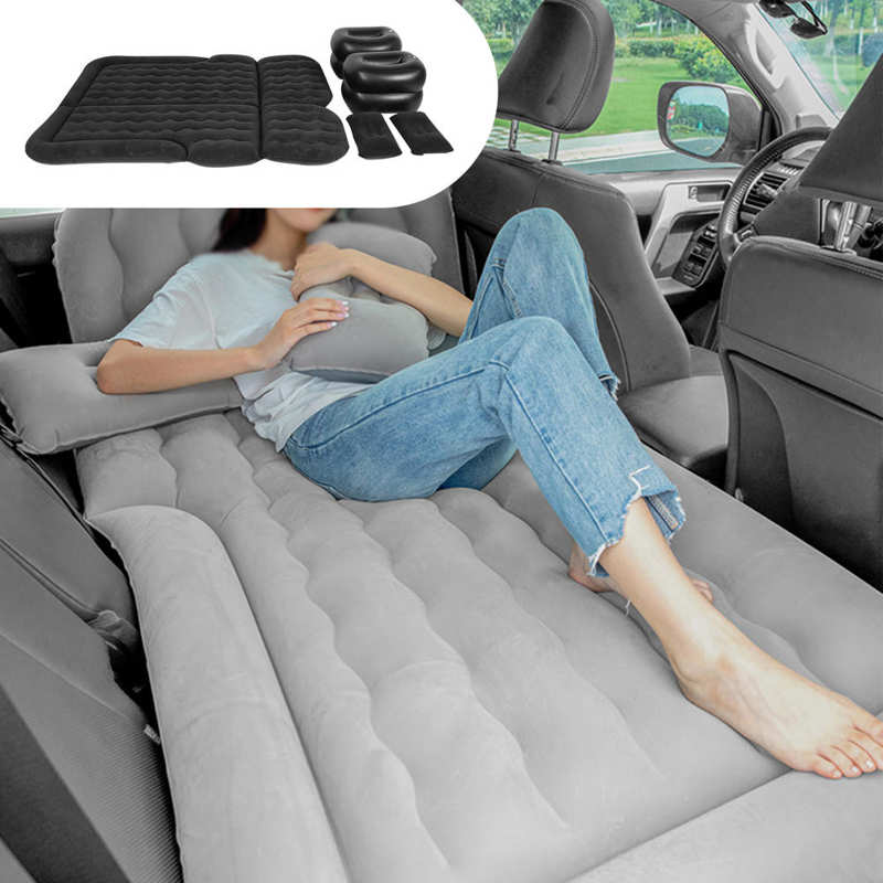 Oversea Car Air Mattress Vehicle Inflatable Thickened Travel Bed Sleeping Pad Camping Accessory accesorios automovil