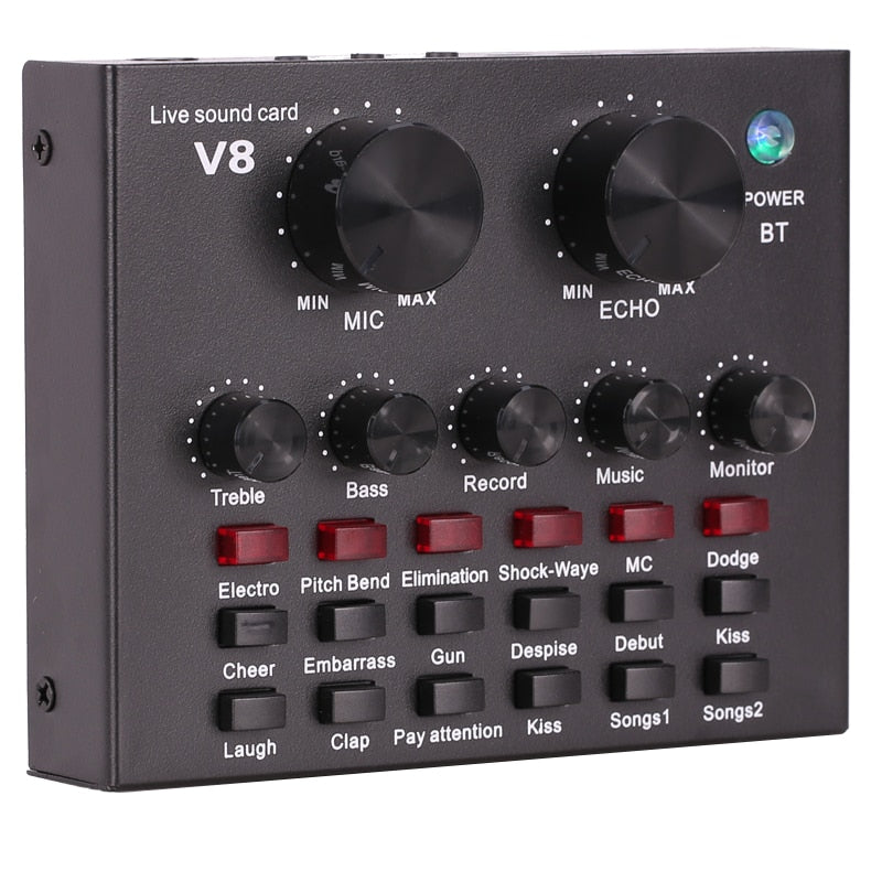 BM800 Professional Microphone Condenser Mic V8 V9 V10 Sound Card PC Computer Audio USB Recording Studio Game Live Broadcast KTV