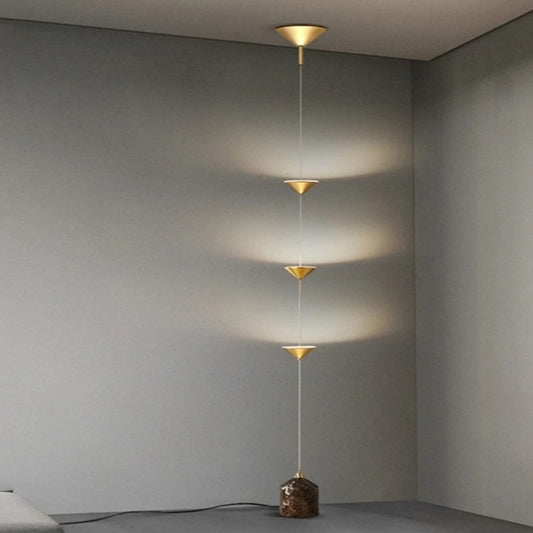 Modern Designer Light Luxury Creativity Marble LED Floor Atmosphere Chandelier Bedroom Bedside Porch Aisle Sofa Living Room