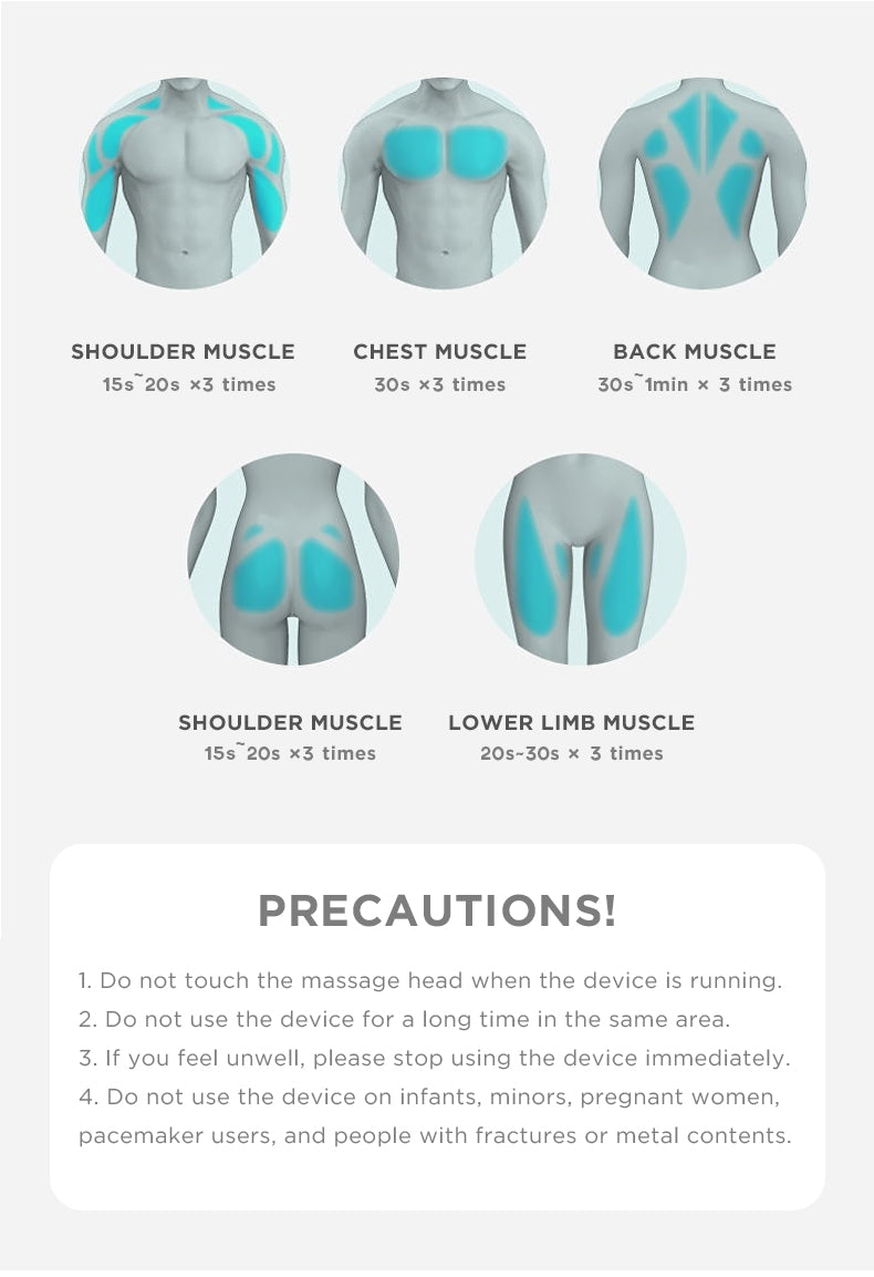 BOOSYER M2- 12V Massage Gun Professional Deep Muscle Massager