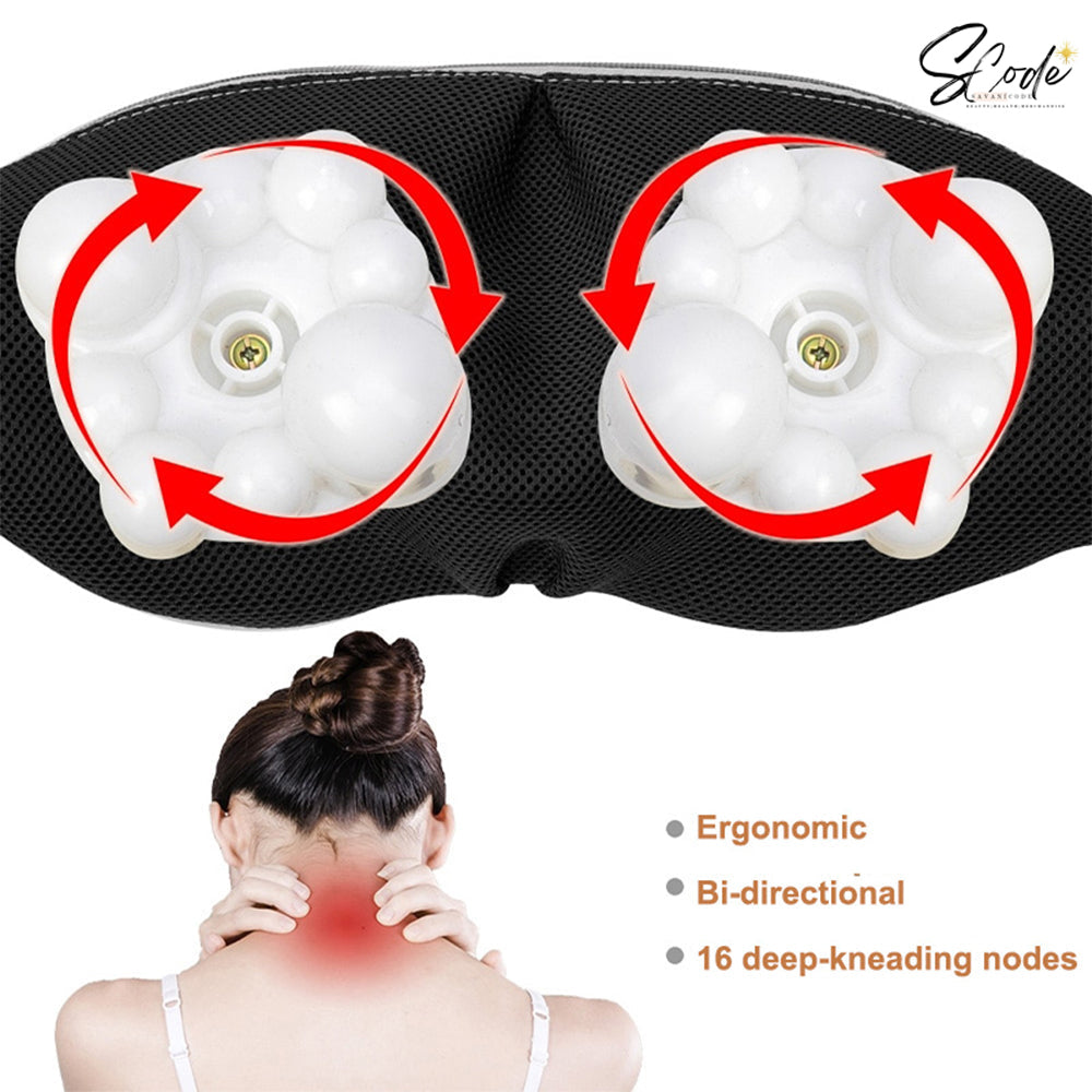 U Shape Electrical Shiatsu Back Neck Shoulder Body Massager