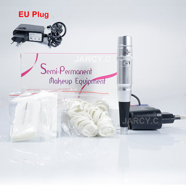 Hot Sell Dermograph Beauty Tattoo Machine Universal Swiss Motor Permanent Makeup Eyebrow Eyeliner Lip Tattoo Pen With PMU Needle