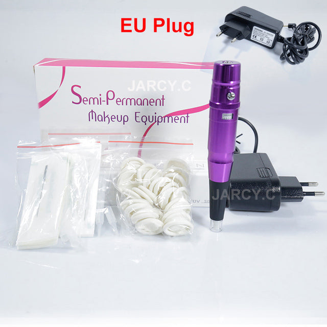 Hot Sell Dermograph Beauty Tattoo Machine Universal Swiss Motor Permanent Makeup Eyebrow Eyeliner Lip Tattoo Pen With PMU Needle