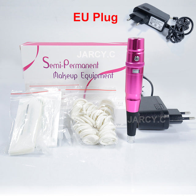 Hot Sell Dermograph Beauty Tattoo Machine Universal Swiss Motor Permanent Makeup Eyebrow Eyeliner Lip Tattoo Pen With PMU Needle