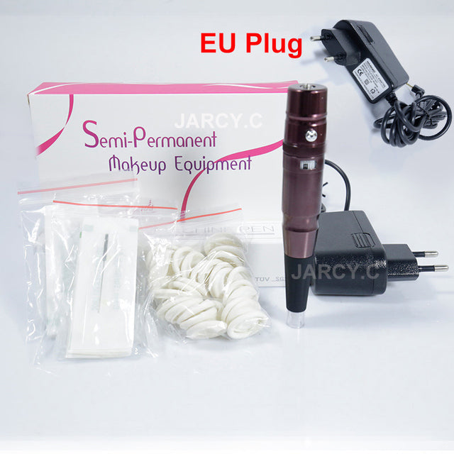 Hot Sell Dermograph Beauty Tattoo Machine Universal Swiss Motor Permanent Makeup Eyebrow Eyeliner Lip Tattoo Pen With PMU Needle