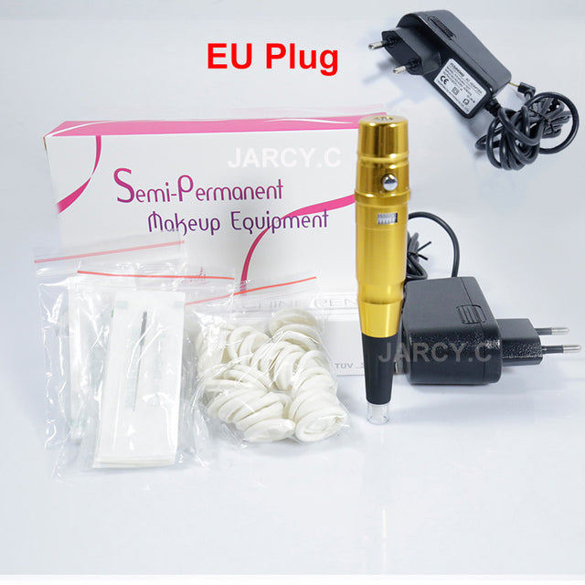 Hot Sell Dermograph Beauty Tattoo Machine Universal Swiss Motor Permanent Makeup Eyebrow Eyeliner Lip Tattoo Pen With PMU Needle