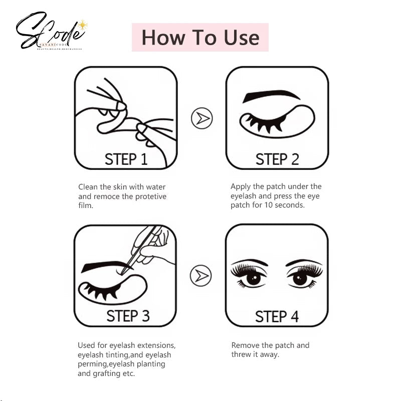 Hydrogel Gel Eye Patches for Eyelash Extension