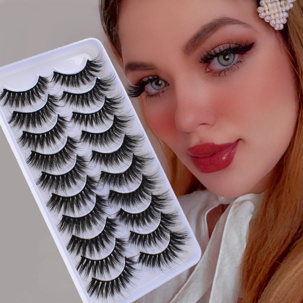 5/10Pairs 3D Mink Lashes Natural Eyelashes