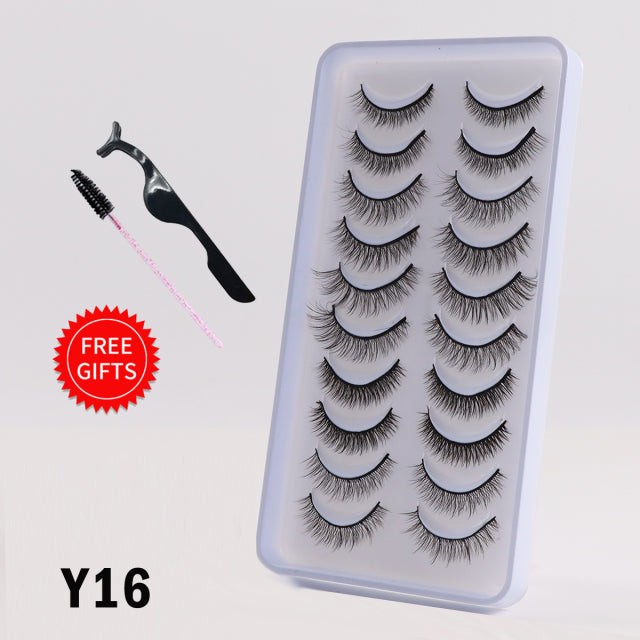 5/10Pairs 3D Mink Lashes Natural Eyelashes