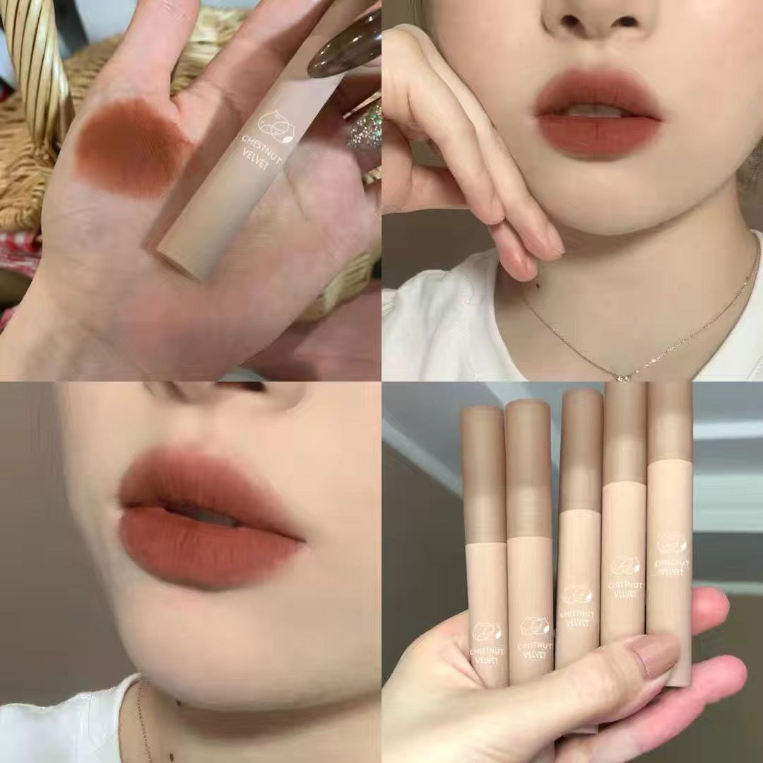 6 Colors Nude Liquid Lipsticks Waterproof Velvet Matte Lip Gloss Long Lasting