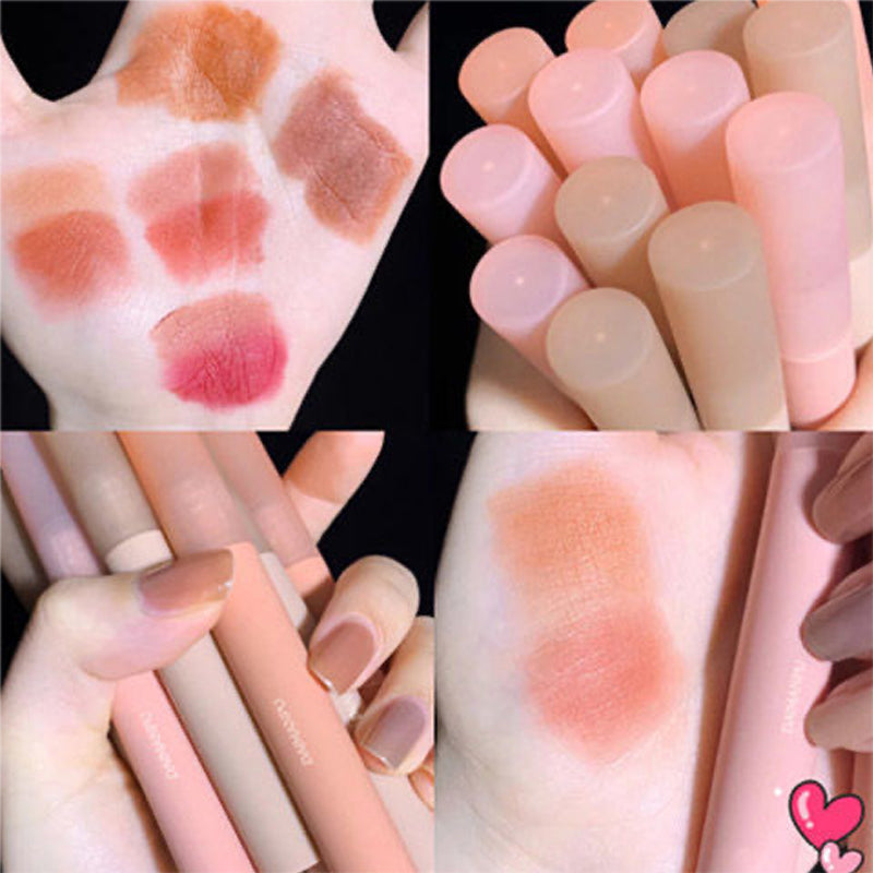 6 Colors Nude Liquid Lipsticks Waterproof Velvet Matte Lip Gloss Long Lasting