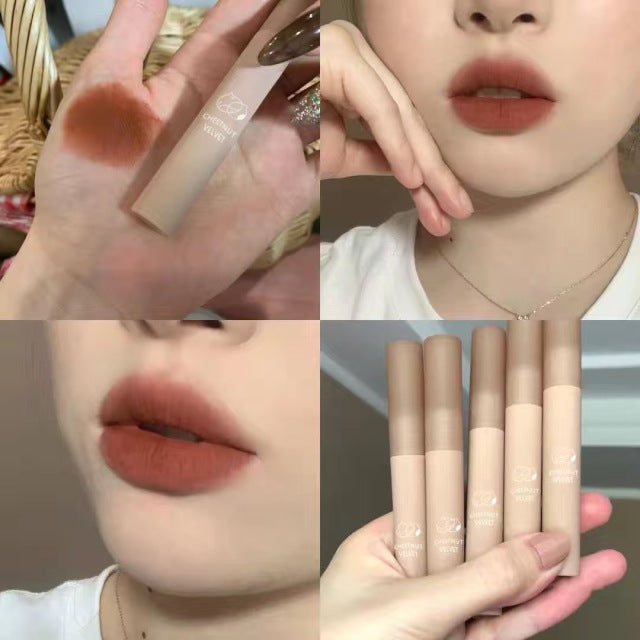 6 Colors Nude Liquid Lipsticks Waterproof Velvet Matte Lip Gloss Long Lasting