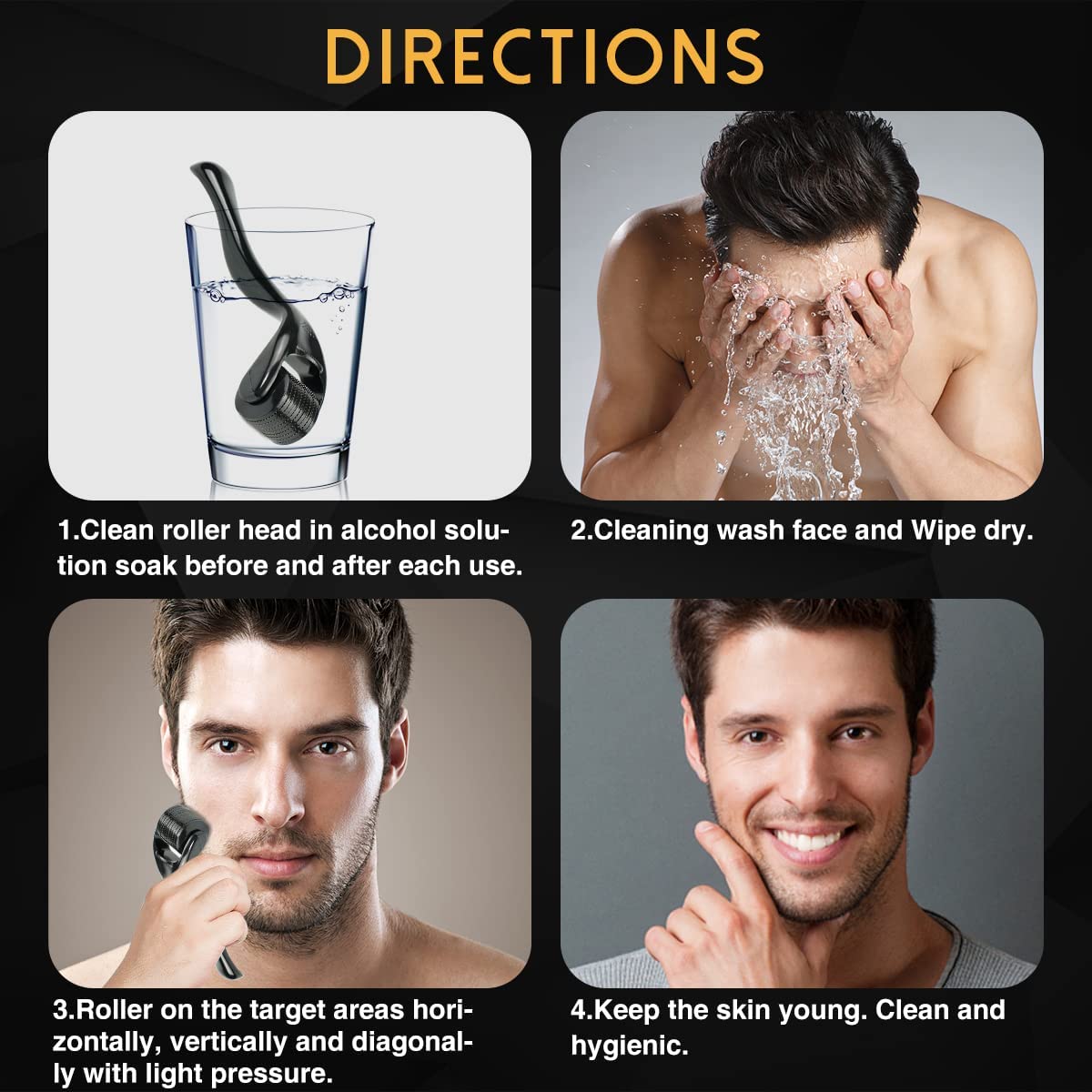 540 Derma Roller needle Instrument for Face 0.2mm\0.25mm\0.3mm