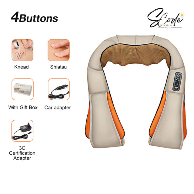 U Shape Electrical Shiatsu Back Neck Shoulder Body Massager