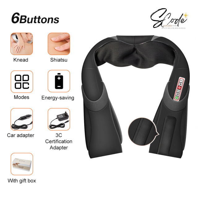 U Shape Electrical Shiatsu Back Neck Shoulder Body Massager