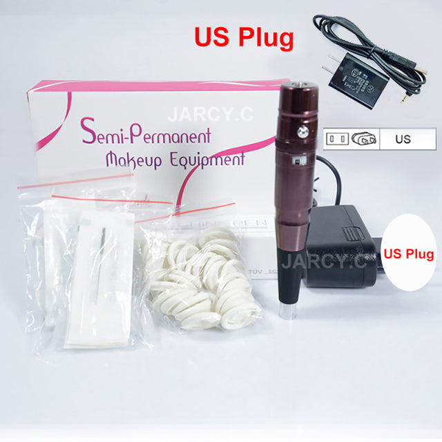 Hot Sell Dermograph Beauty Tattoo Machine Universal Swiss Motor Permanent Makeup Eyebrow Eyeliner Lip Tattoo Pen With PMU Needle