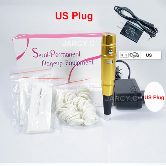 Hot Sell Dermograph Beauty Tattoo Machine Universal Swiss Motor Permanent Makeup Eyebrow Eyeliner Lip Tattoo Pen With PMU Needle