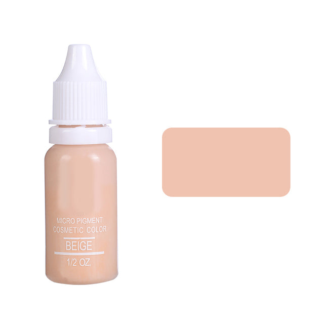 15ml Tattoo Ink Set Permanent Makeup Eyebrow Lips Eye Line Tattoo Color Microblading Pigment for Body Beauty Tattoo Art Supplies