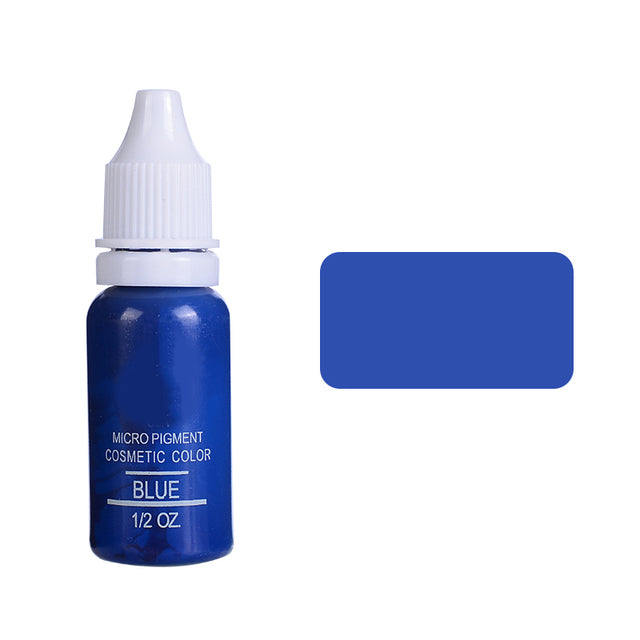 15ml Tattoo Ink Set Permanent Makeup Eyebrow Lips Eye Line Tattoo Color Microblading Pigment for Body Beauty Tattoo Art Supplies
