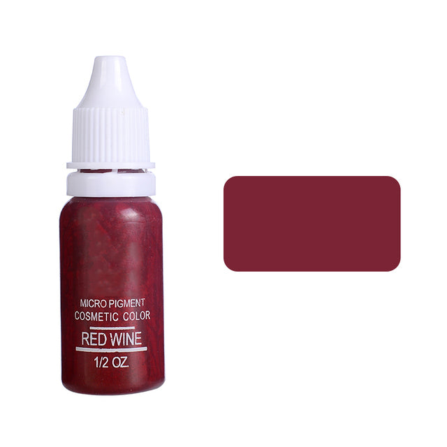 15ml Tattoo Ink Set Permanent Makeup Eyebrow Lips Eye Line Tattoo Color Microblading Pigment for Body Beauty Tattoo Art Supplies
