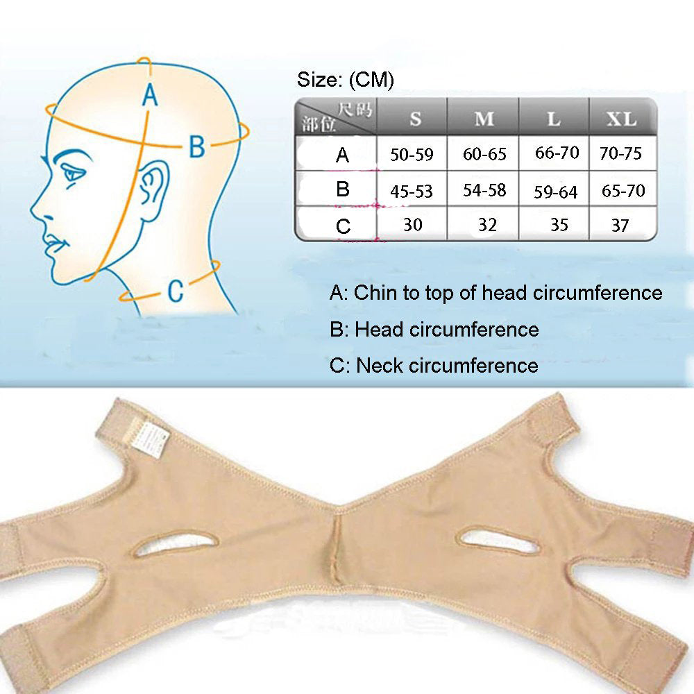 Face V Shaper Facial Slimming Bandage Relaxation Lift Up Belt Shape Lift Reduce Double Chin Face Thining Band Massage Slimmer