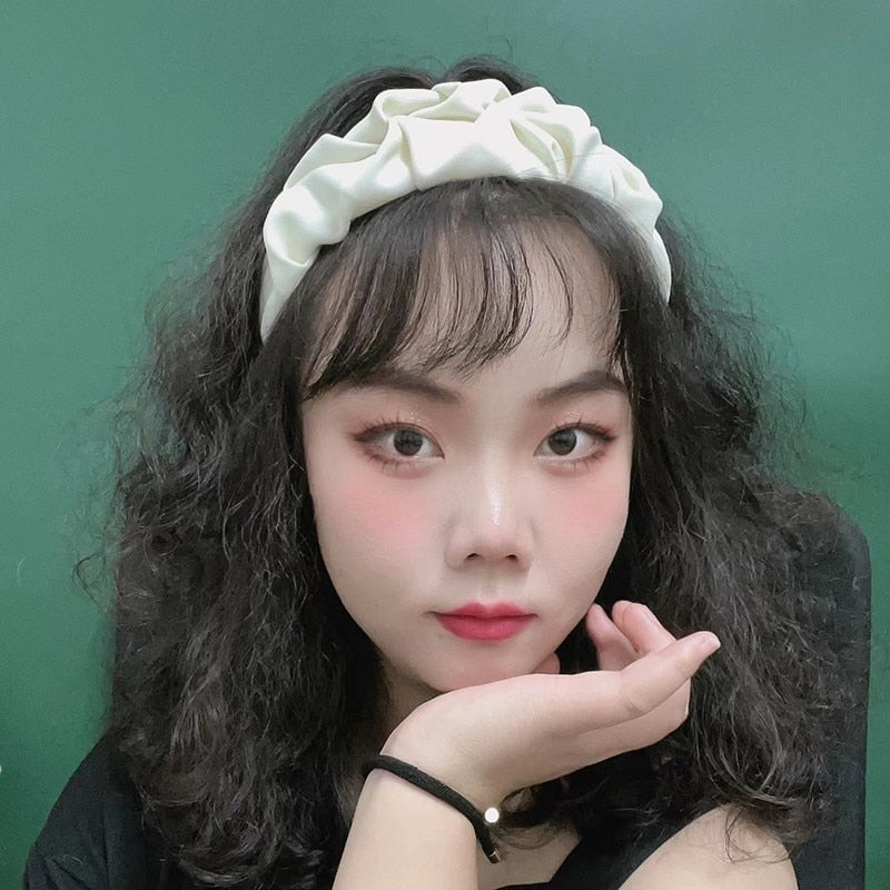 Fashion Hair Hoop Hair Bands for Women Girls Flower Solid Color Headbands Designer Wide Hairband Hair Accessories Headwear