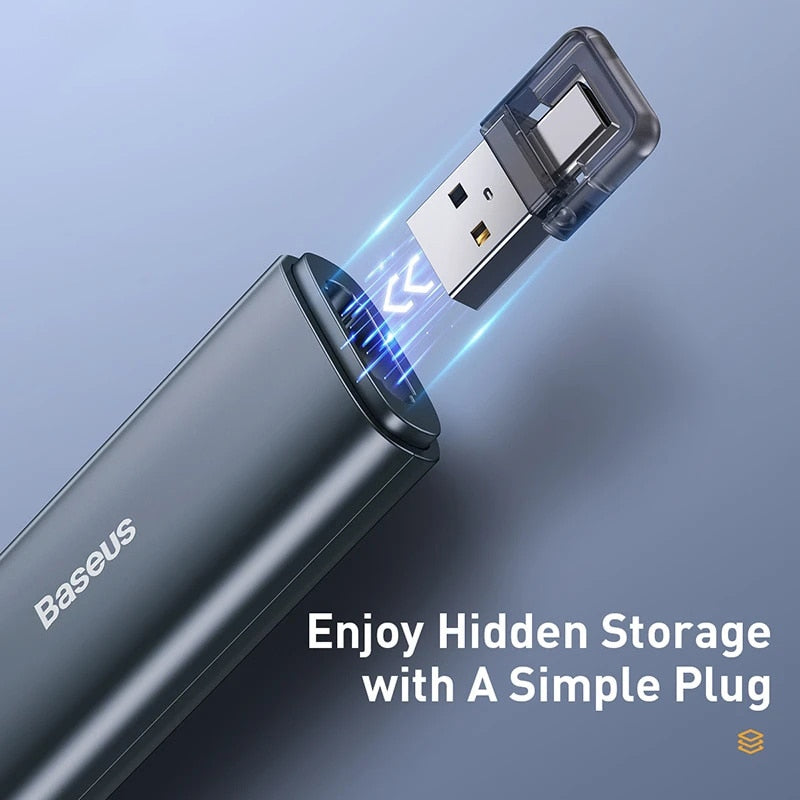 Baseus 2.4GHz Wireless Presenter Remote Controller Red Light Pen USB Control Pen For Mac Win 10 8 7 XP Projector PowerPoint PPT