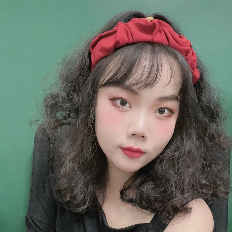 Fashion Hair Hoop Hair Bands for Women Girls Flower Solid Color Headbands Designer Wide Hairband Hair Accessories Headwear