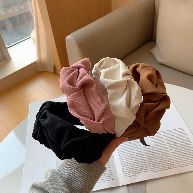 Fashion Hair Hoop Hair Bands for Women Girls Flower Solid Color Headbands Designer Wide Hairband Hair Accessories Headwear