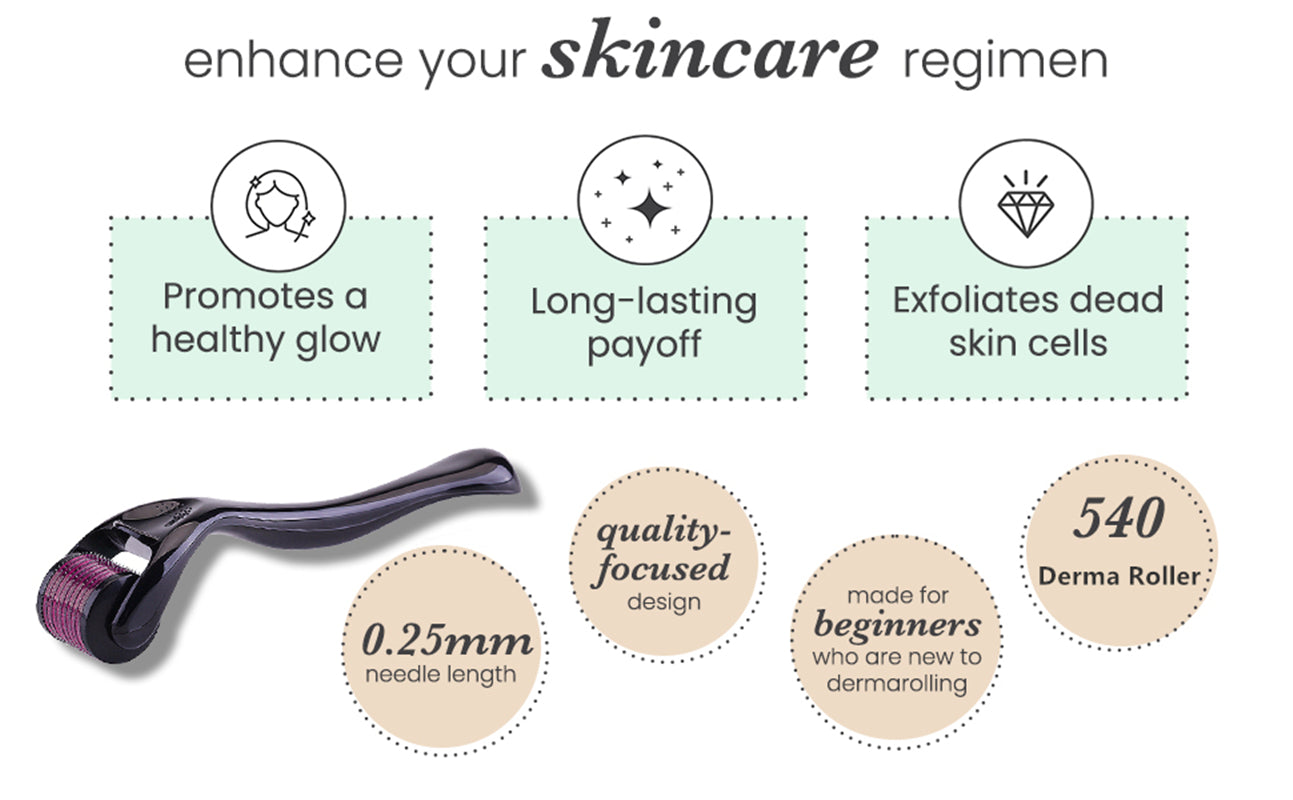 540 Derma Roller needle Instrument for Face 0.2mm\0.25mm\0.3mm