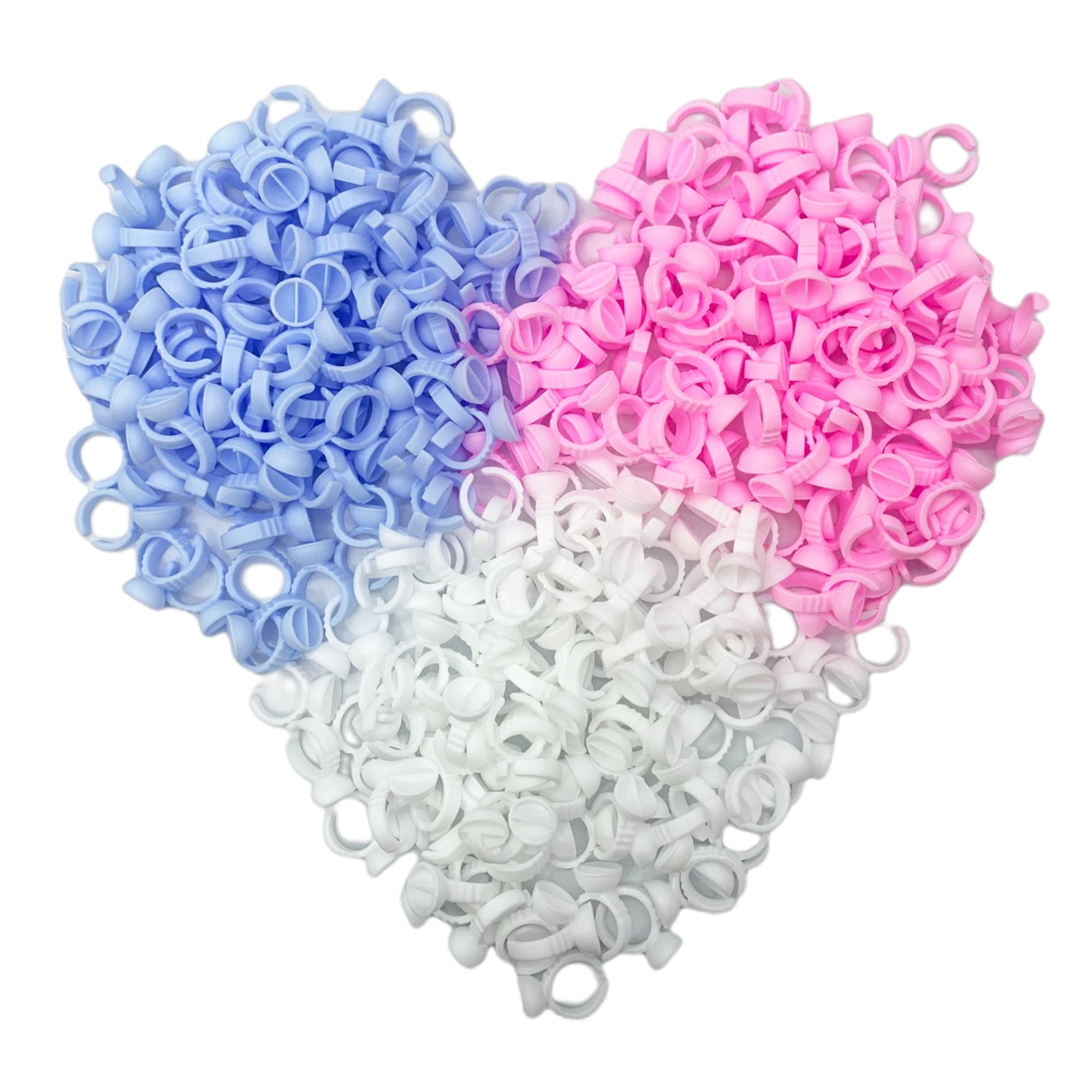 Wholesale 50/100Pcs Disposable Eyelash Glue Fan Cup Rings Holder